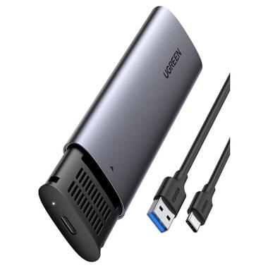 Внешний карман Ugreen USB-C to M.2 B-Key/M+B Key SSD 5Gbps SATA 3.0 aluminum 0.5m (10903) фото №1