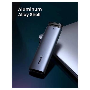 Внешний карман Ugreen USB-C to M.2 B-Key/M+B Key SSD 5Gbps SATA 3.0 aluminum 0.5m (10903) фото №6