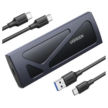 Внешний карман Ugreen CM578 M.2NVME Hard Drive Enclosure 10Gbps Black (15512) фото №1