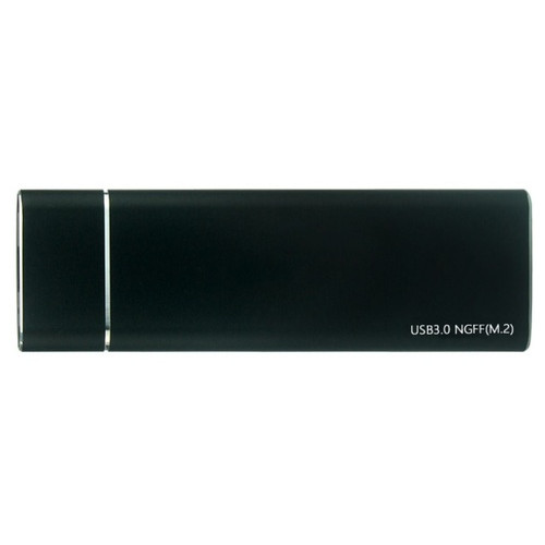 Зовнішня кишеня до M.2 на USB 3.0 Micro BM (F) Gen2, 5 Gb/s, 2TB, B key NGFF Black (S1001) фото №2