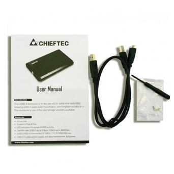 Карман зовнішній 2.5 HDD/SSD CHIEFTEC CEB-2511-U3 фото №6