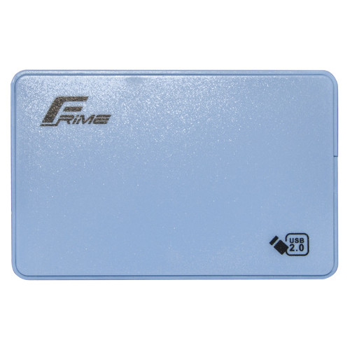 Внешний карман Frime SATA HDD/SSD 2.5 USB 2.0 Plastic Blue (FHE13.25U20) фото №1