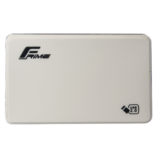 Внешний карман Frime SATA HDD/SSD 2.5 USB 2.0 Plastic White (FHE11.25U20) фото №1