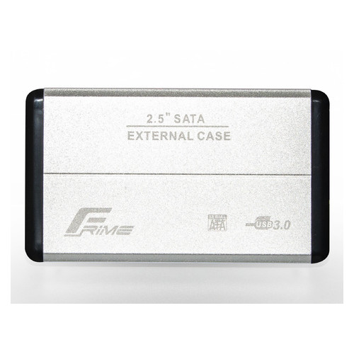 Внешний карман Frime SATA HDD/SSD 2.5 USB 3.0 Metal Silver (FHE21.25U30) фото №1