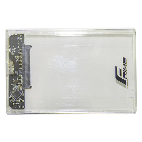 Внешний карман Frime SATA HDD/SSD 2.5 USB 3.0 Plastic Clear (FHE80.25U30) фото №2