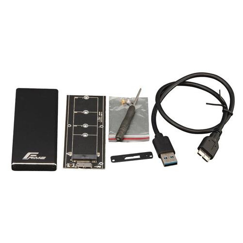 Внешний карман Frime SATA HDD/SSD 2.5 USB 3.0 Metal Black (FHE200.M2U30) фото №2