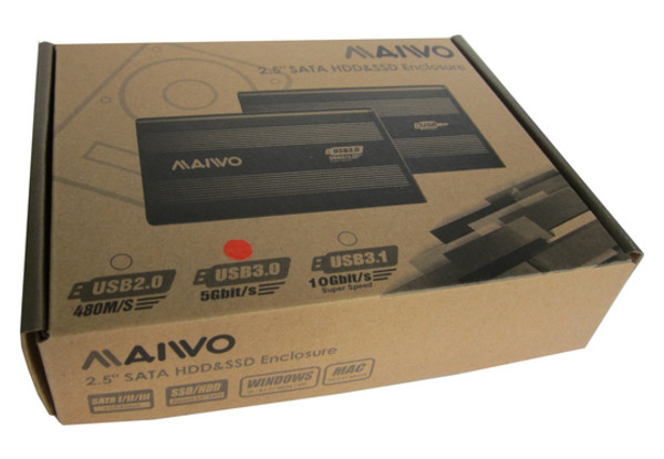 Кишеня зовнішня Maiwo K2503D HDD 2,5 Black фото №8