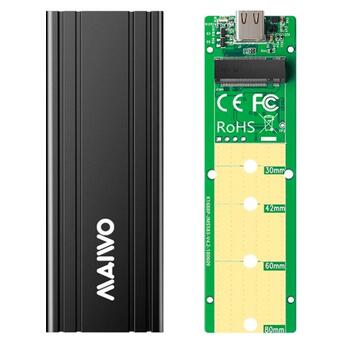 Кишеня зовнішня Maiwo K1686P для M.2 SSD NVMe (PCIe) Type-C black фото №4