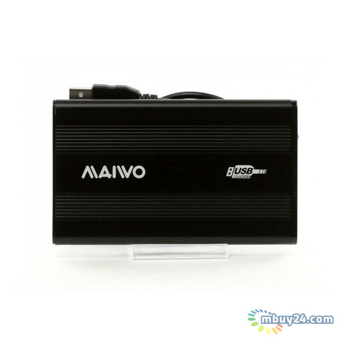 Зовнішня кишеня Maiwo USB 2.0 SATA 2.5 Black (K2501A-U2S) фото №1