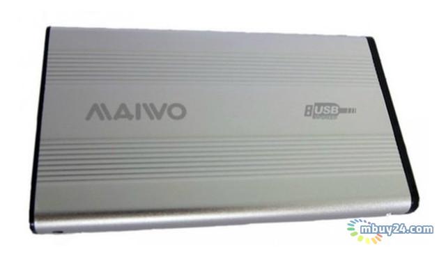 Зовнішня кишеня Maiwo USB 2.0 SATA 2.5 (K2501A-U2S) Silver фото №2