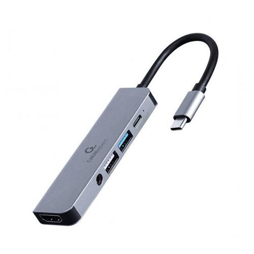 Док-станція Cablexpert USB-C 5-в-1 (A-CM-COMBO5-02) USB/HDMI/PD/Audio 3.5 фото №1
