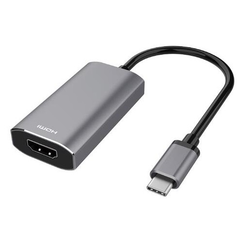 Адаптер 2E USB-C - HDMI 2.1 0.21m космос сірий (2E-W1409) фото №1