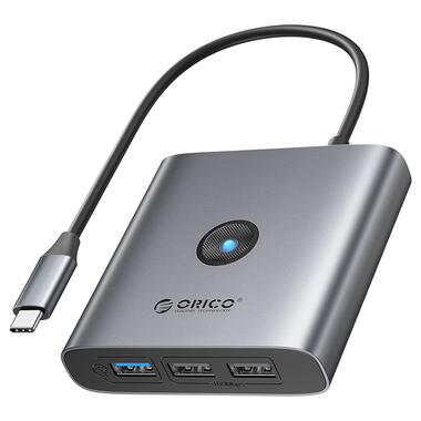 USB-хаб ORICO Type-C 5-в-1 Docking Station (5Gbps) (FAX3-5P-GY-EP) фото №1
