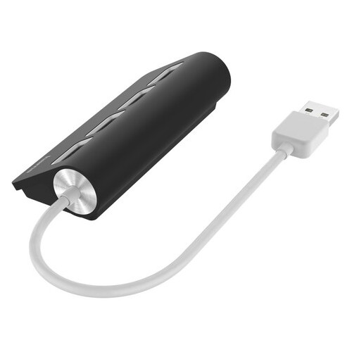 USB-хаб Hama 4 порти USB 2.0 Black/White (00200119) фото №2