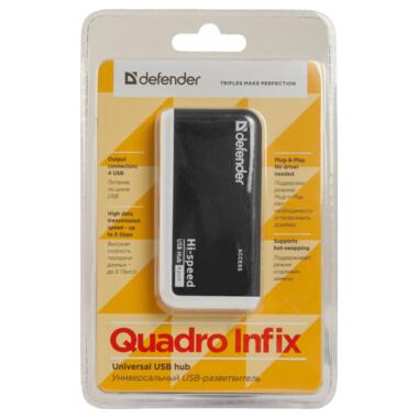 USB-концентратор Defender Hub 4xUSB 2.0 QUADRO INFIX фото №5