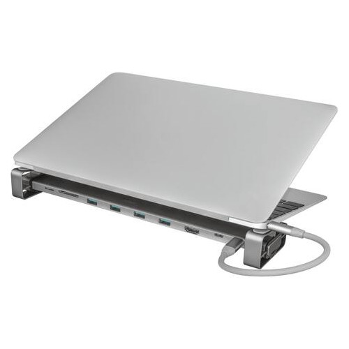 USB-хаб Trust Dalyx Aluminium 10-in-1 USB-C Multi-port Dock (23417) фото №8