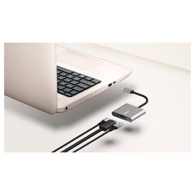 USB-хаб Trust Dalyx 3-in-1 Multiport USB-C Adapter ALUMINIUM (23772) фото №2