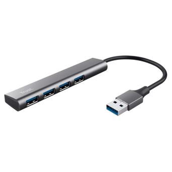 USB-хаб Trust Halyx 4-Port USB-A 3.2 Grey (24947_TRUST) фото №1
