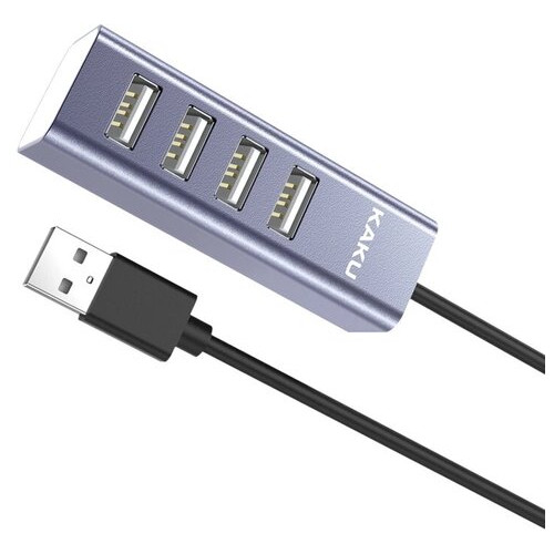 USB Хаб Kaku KSC-383 на 4 USB порти - сірий фото №3