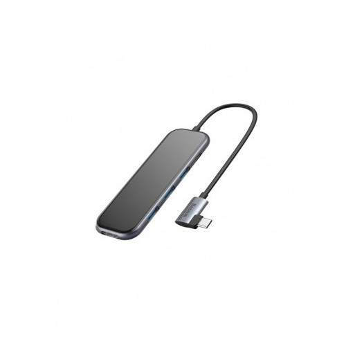 USB-концентратор Baseus Multi-functional HUB (Type-C to 3xUSB3.0 HD4K PD) Grey (CAHUB-BZ0G) фото №6