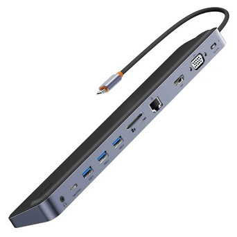 USB-хаб Baseus EliteJoy Gen2 Dark Gray (WKSX030013) фото №3