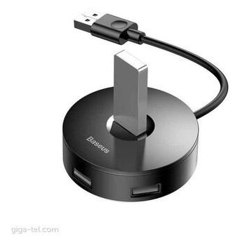 USB-хаб Baseus Round box HUB adapter (USB3.0 to USB3.0*1 USB2.0*3) Black (CAHUB-F01) фото №1