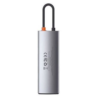 USB-C хаб (HUB) Baseus CAHUB-CV0G 8-in-1, 3xUSB 3.0 HDMI USB-C PD RJ45 microSD/SD зчитувач фото №6