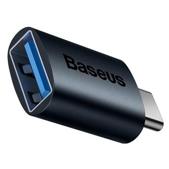 USB-хаб Baseus Ingenuity Series Mini OTG Adapter Blue (ZJJQ000003) фото №1