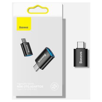 USB-хаб Baseus Ingenuity Series Mini OTG Adapter Blue (ZJJQ000003) фото №5