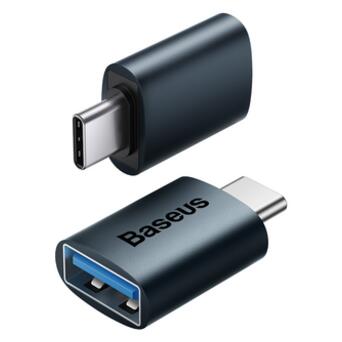 USB-хаб Baseus Ingenuity Series Mini OTG Adapter Blue (ZJJQ000003) фото №2
