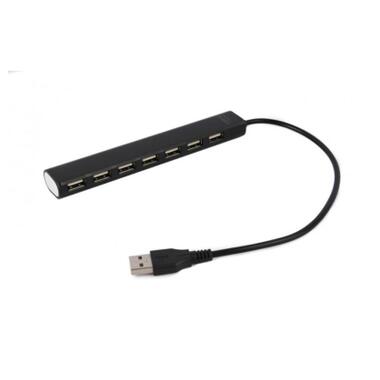 Концентратор Gembird 7 x USB 2.0 black (UHB-U2P7-04) фото №1