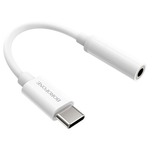 USB-хаб Borofone BV13 Type-C to 3.5 Digital Audio Converter White (BV13W) фото №1