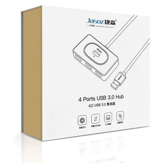 USB-хаб Jasoz HUB 4USB3.0 0.3 м Білий фото №2