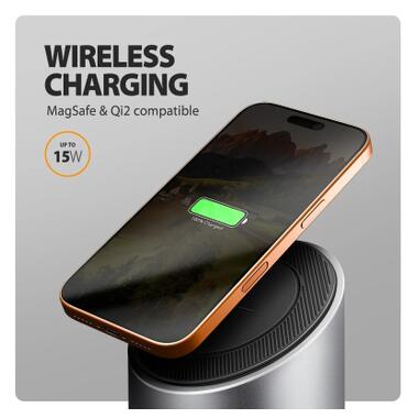 Концентратор AXAGON USB-C 9-in-1 wireless 15W PD100W 0.6m (HMC-WL9) фото №8