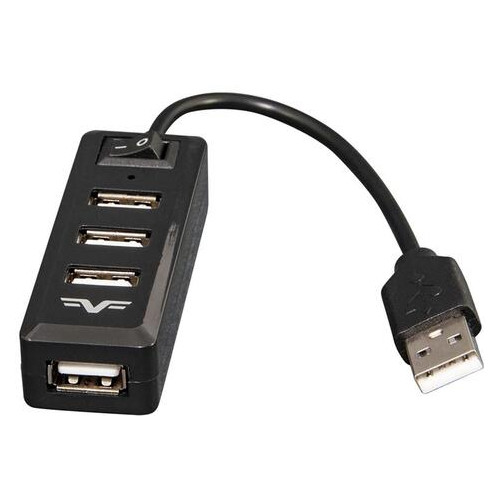 Концентратор USB 2.0 Frime 4хUSB2.0 Black (FH-20000) фото №3