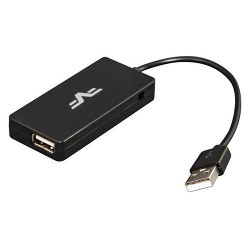 Концентратор USB 2.0 Frime 4xUSB2.0 Black (FH-20030) фото №1