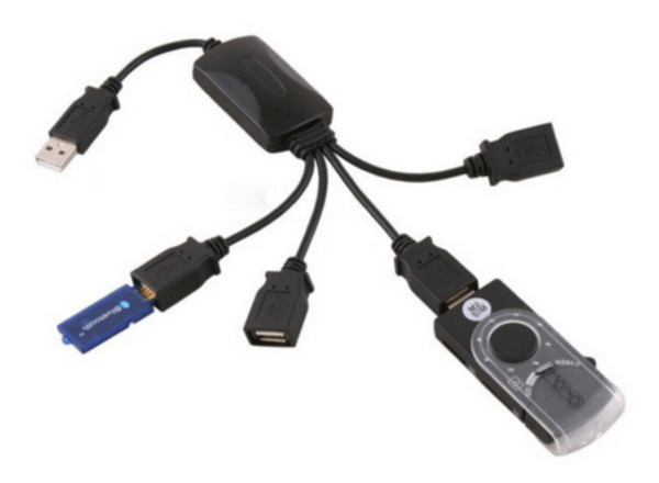 USB ХАБ Lapara LA-UH803-A чорний фото №5