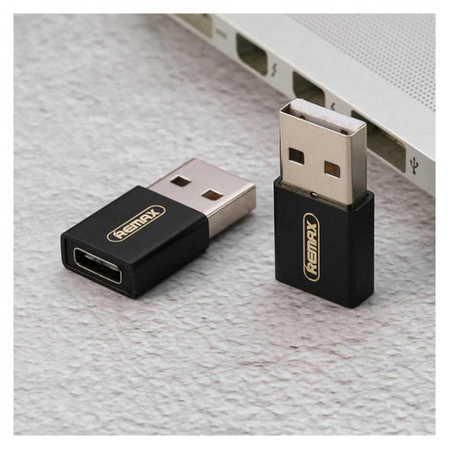 Перехідник Joymove Type-C (F) to USB (М) Remax RA-USB3-black фото №4