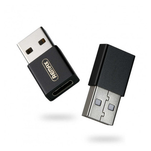 Перехідник Joymove Type-C (F) to USB (М) Remax RA-USB3-black фото №3