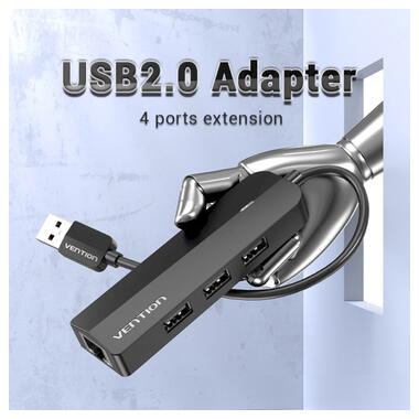 USB-хаб Vention CHLBB 4-Port USB 3.0 Black (CHLBB) фото №4