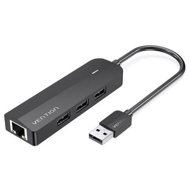 USB-хаб Vention CHLBB 4-Port USB 3.0 Black (CHLBB) фото №1
