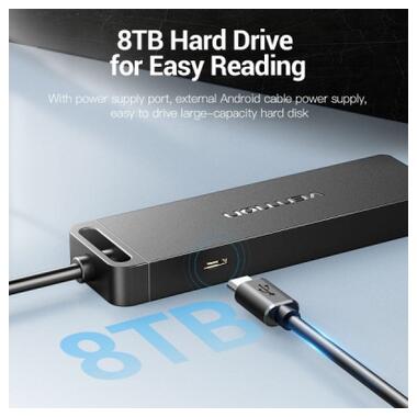 Концентратор VENTION USB 2.0 to 4xUSB 2.0 black (CHMBB) фото №4