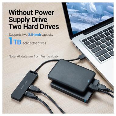 Концентратор VENTION USB 2.0 to 4xUSB 2.0 black (CHMBB) фото №5