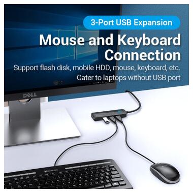 Концентратор VENTION USB 3.0 to 3хUSB 3.0/2хTRS Audio/USB Micro 1.0m (CHIBF) фото №4