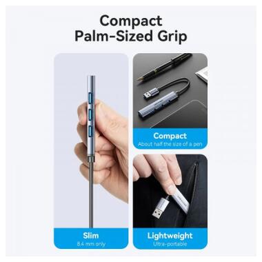 Концентратор VENTION USB 3.0 to1xUSB 3.0 + 3xUSB 2.0 gray (CKOHB) фото №7