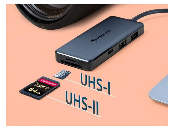 Хаб Transcend USB Type-C HUB 6 microSD/SD Black (TS-HUB5C) фото №4