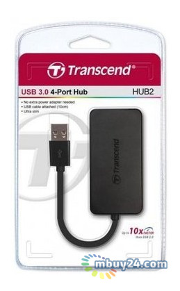USB-HUB Transcend USB 3.0 HUB 4 порти (TS-HUB2K) фото №1