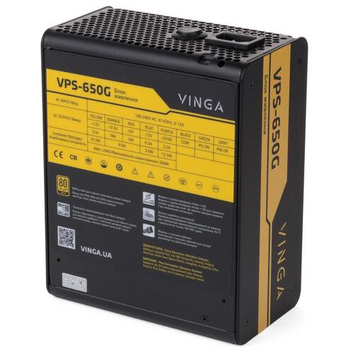 Блок живлення Vinga 650W (VPS-650G) фото №8