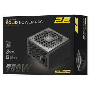 Блок питания 2E GAMING Solid Power Pro (750W) (2E-SP750BRSMII-120) фото №5
