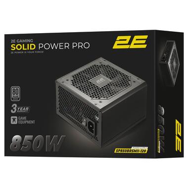 Блок питания 2E GAMING Solid Power Pro (850W) (2E-SP850BRSMII-120) фото №5